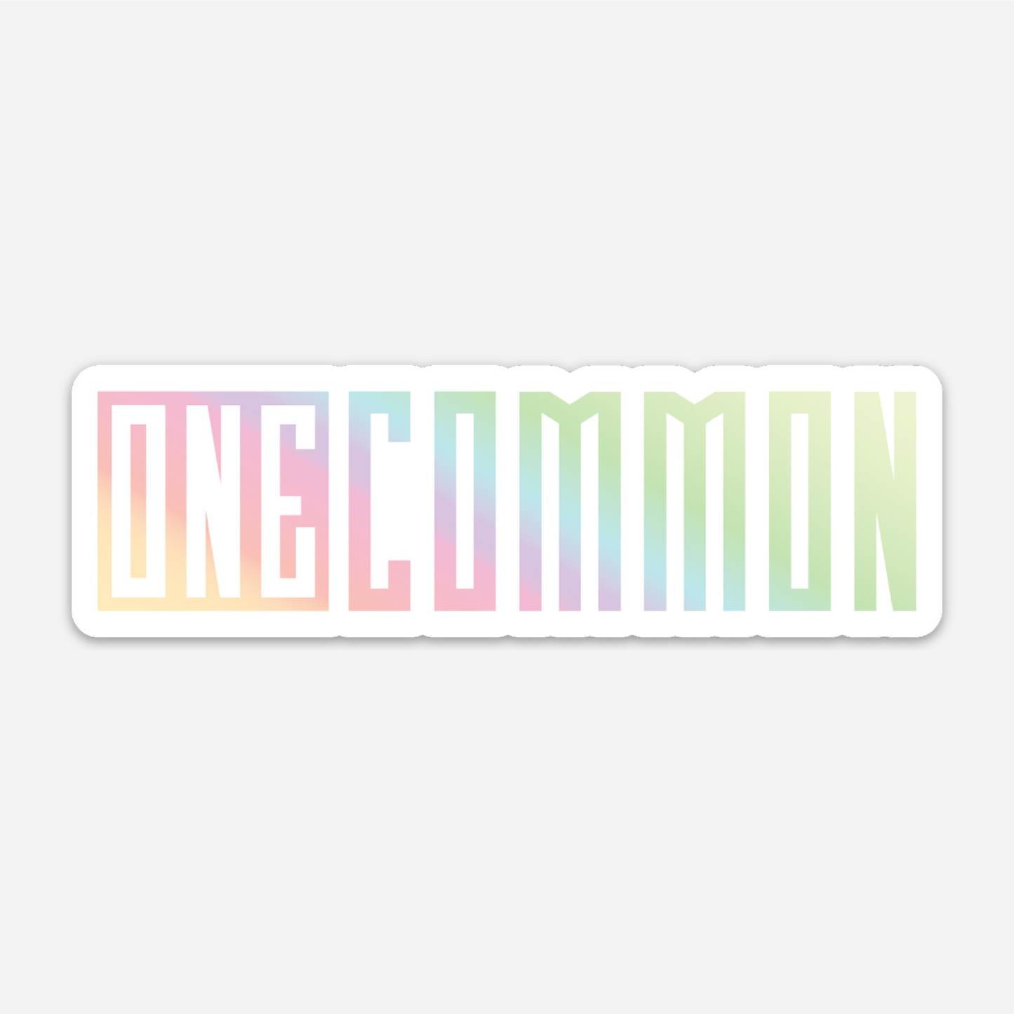 "One Common" Holographic Sticker